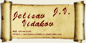 Jelisav Vidakov vizit kartica